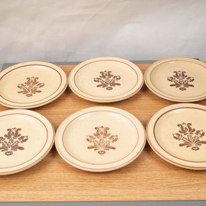 Pfaltzgraff Village 7" Salad Dessert Bread Plate Set of 6 Plates.